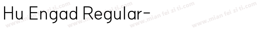 Hu Engad Regular字体转换